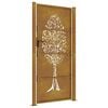 vidaXL Garden Gate 39.4x68.9" Corten Steel Tree Design