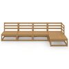vidaXL Garden Lounge Set Honey brown Solid pine wood Standard Modular