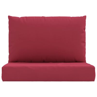 vidaXL Pallet Cushions 2 pcs Wine Red Oxford Fabric