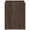vidaXL Bedside Cabinet Brown oak Engineered wood Compact Bedside Cabinet