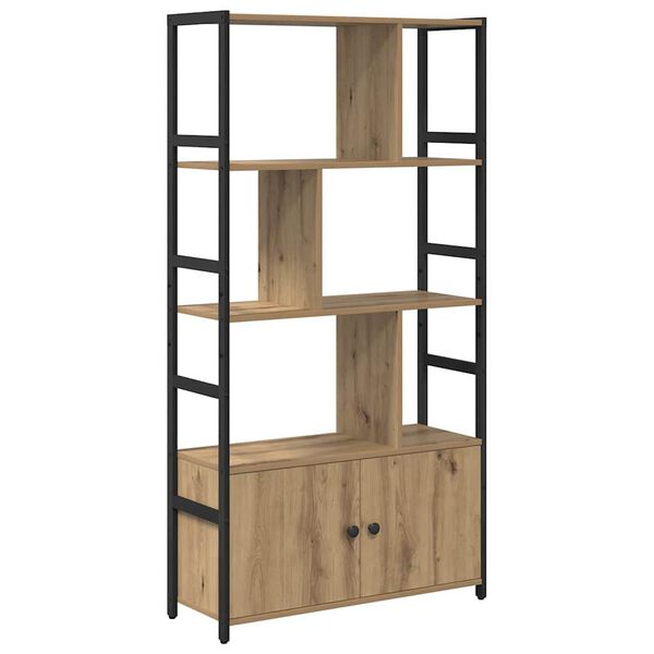 vidaXL Bookshelf Artisan Oak 31.50 x 11.81 x 61.22 in Engineered Wood