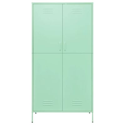 vidaXL Wardrobe Mint 35.4"x19.7"x70.9" Steel