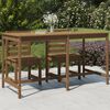 vidaXL Garden Table Honey brown Solid pine wood Large Durable