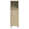 vidaXL Bathroom Furniture Set Sonoma oak Engineered wood, iron Medium