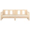 vidaXL Pull-out Day Bed without Mattress Solid Wood Pine 0.8x(90x190)"