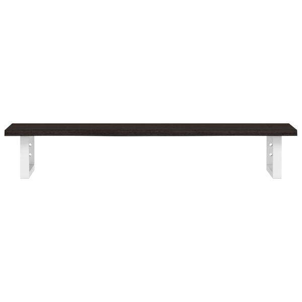 vidaXL Basin Shelf Wall Mounted Steel and Solid Wood Oak