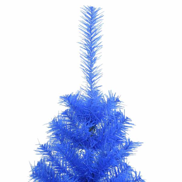 vidaXL Blue Artificial Christmas Tree PVC 59 in tall Decorative Inlays