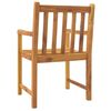 vidaXL Garden Chair Set of 8 Natural Wood Solid Acacia wood Standard
