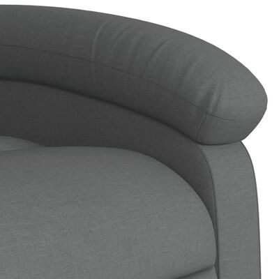 Close-up of armrest and seam detail on the chair.
