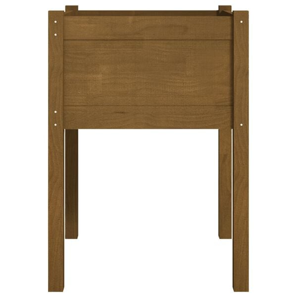 vidaXL Planter Honey Brown Solid Pinewood 19.7 x 19.7 x 27.6 in Sturdy