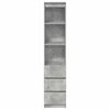 vidaXL Highboard Concrete grey Engineered wood Tall Highboard