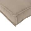 vidaXL Cushion Taupe 19.69 x 19.69 x 4.72 in Oxford Fabric
