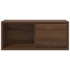 vidaXL TV Cabinet Set of 2 Brown Oak Engineered Wood Small TV Cabinet