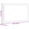 vidaXL Bathroom Mirror Old wood Engineered wood, glass 23.6x3.4x15.0 in