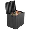 Keter Outdoor Storage Box Anthracite Plastic PP Large Durable