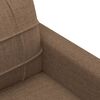 vidaXL Sofa Chair Brown Fabric (100% polyester), metal, textilene Single
