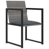 vidaXL Outdoor Dining Set Grey