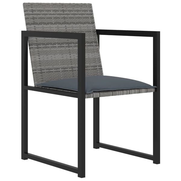 vidaXL Outdoor Dining Set Grey