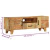 vidaXL TV Cabinet Multicolor Solid Reclaimed Wood 47.2 x 11.8 x 15.7 in