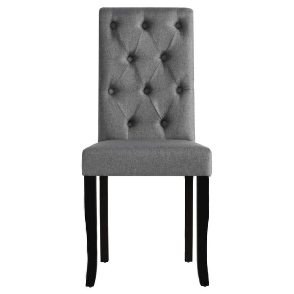 vidaXL Dining Chair Set of 6 Dark Grey