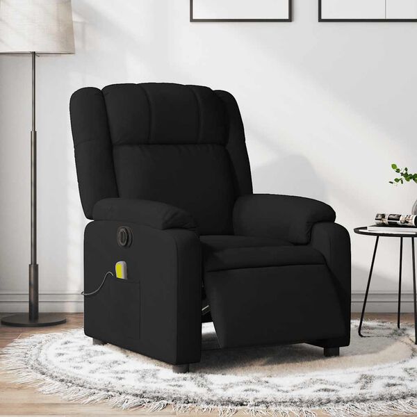 vidaXL Electric Massage Recliner Chair Black
