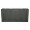 vidaXL Storage Box Black Polypropylene Large Storage Box Rectangular