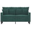 vidaXL 2-seater Sofa Dark Green Velvet (100% polyester) 2-seater