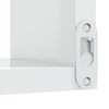 vidaXL Wall Corner Shelf High Gloss White 15.7"x15.7"x19.7" Engineered Wood