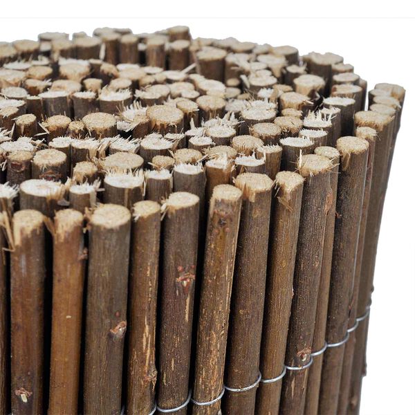 vidaXL Lawn Fence 5 pcs Brown 78.74 x 11.81 in