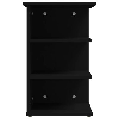 vidaXL Side Cabinet Black 14"x14"x22" Chipboard