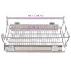 vidaXL Pull-Out Wire Baskets 2 pcs Silver 19.7"