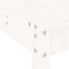 vidaXL Garden Bar Set White Solid pine wood Footrest Garden Bar Set