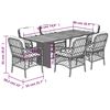 vidaXL Garden Dining Set Beige