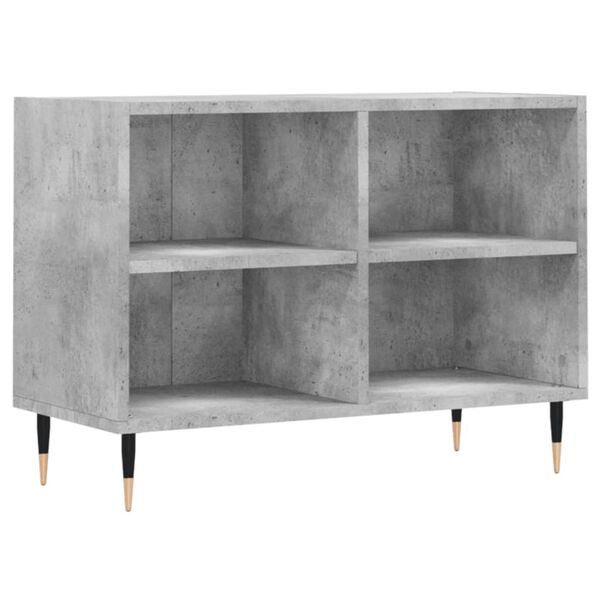 vidaXL TV Cabinet Concrete Grey Engineered Wood, Iron Medium TV Cabinet