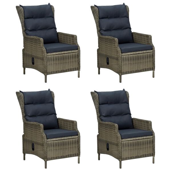 vidaXL Garden Dining Set Brown