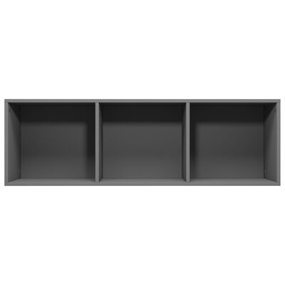 vidaXL Book Cabinet/TV Cabinet Gray 14.2"x11.8"x44.9" Engineered Wood