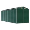 vidaXL Garden Shed Green Galvanized Steel Large Garden Shed