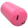 vidaXL Inflatable Gymnastic Roll with Pump 47.2x35.4" PVC Pink