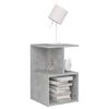 vidaXL Bedside Cabinet Concrete Grey Engineered Wood Small