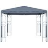vidaXL Gazebo Anthracite Steel frame, Polyester roof 10ft x 10ft Gazebo