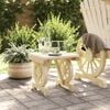 vidaXL Garden Footstool Natural Wood Solid Fir Wood 15.7x14.4x15.2 in