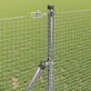vidaXL Fence Post Silver 32.81 x 3.28 ft (0.75 x 0.75 in mesh) Steel