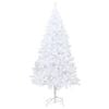 vidaXL Artificial Christmas Tree White PVC, Steel Large