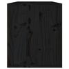 vidaXL Wall Cabinet Black Solid Pinewood 23.6 in x 11.8 in x 13.8 in