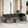 vidaXL Outdoor Sofa Set Grey