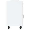 vidaXL Kitchen Base Cabinet High gloss white Engineered wood Compact