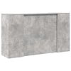 vidaXL Reception Desk Concrete gray Engineered wood 70.9 in