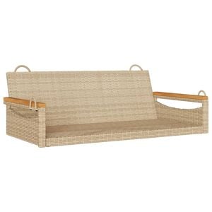 vidaXL Patio Swing Bench Beige