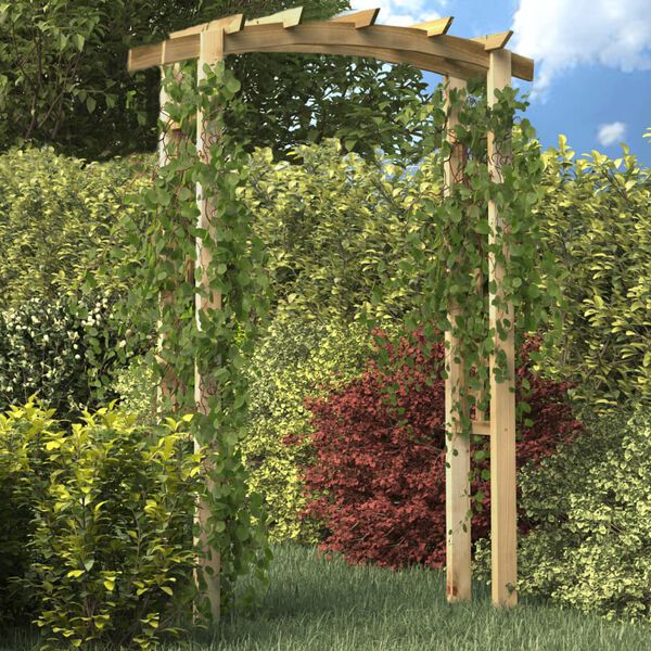 vidaXL Garden Arch Green Green treated pine wood Large Durable