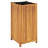 vidaXL Garden Planter Natural wood color Solid acacia wood Medium